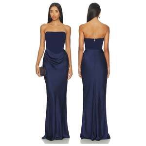 Nookie Chiara Gown Satin Party Formal Prom Gala Wedding Guest Evening Hoco XS